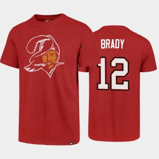 Tampa Bay Buccaneers Tom Brady Red Throwback Club T-Shirt