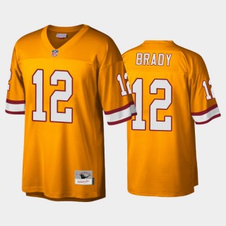 Tampa Bay Buccaneers NO. 12 Tom Brady Orange Legacy Replica Jersey
