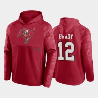 Tom Brady Buccaneers Shade Defender Raglan Pullover Hoodie - Red