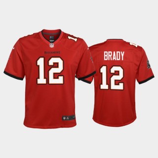 Youth Tampa Bay Buccaneers Tom Brady Game Jersey - Red