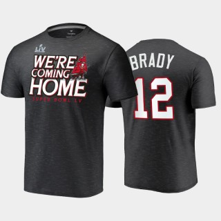 Tom Brady Buccaneers Super Bowl LV Champions Home Local T-shirt - Charcoal